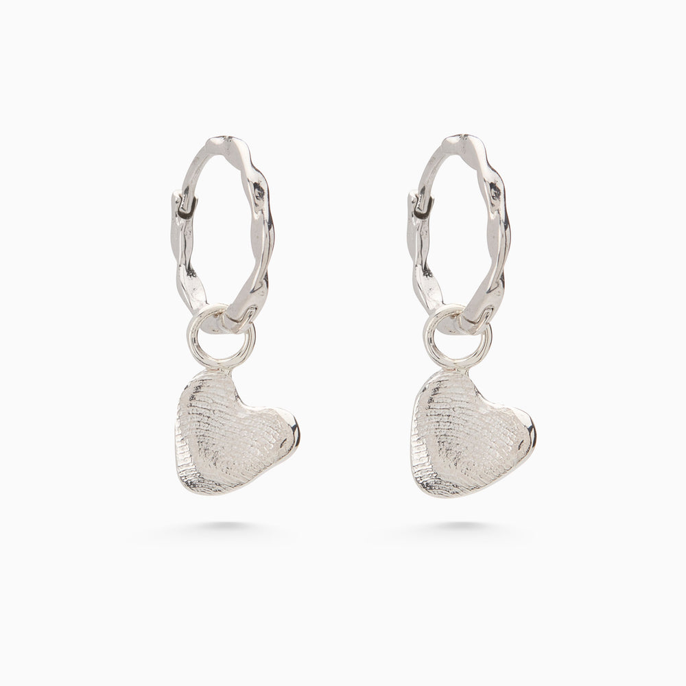 Impression™ Heart Earring Charm | Silver