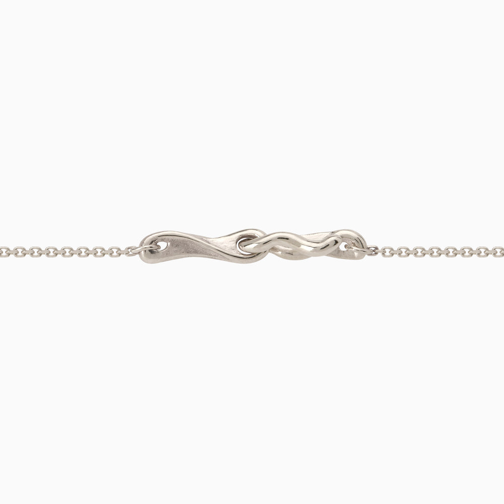 Sculpt Bar Necklace | Silver