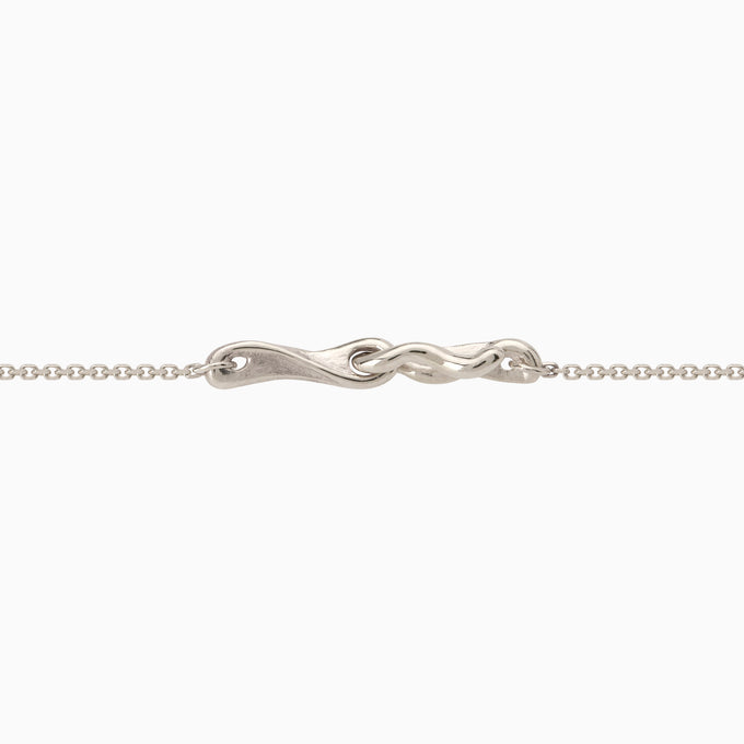 Sculpt Bar Necklace | Silver