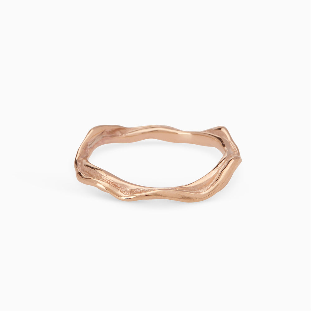 Delicate Sculpt Ring | Rose Gold