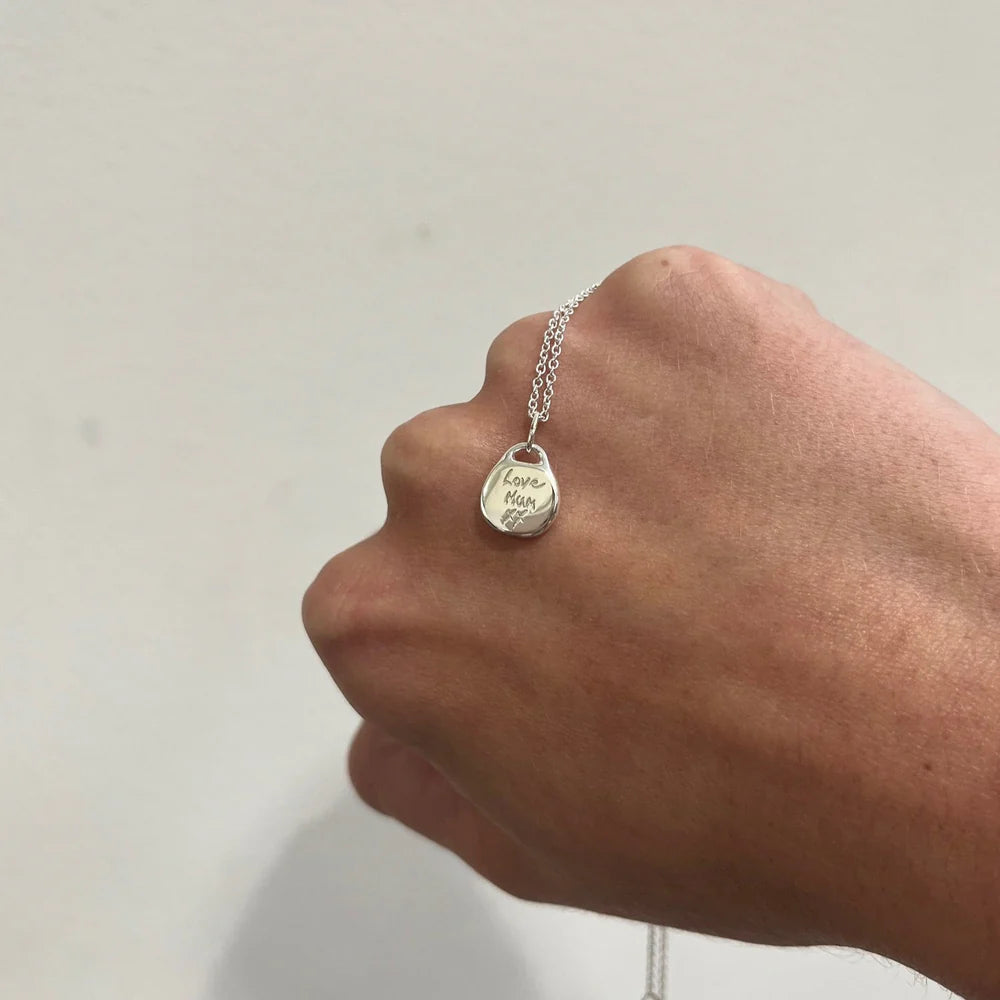 Round Pendant | White Gold