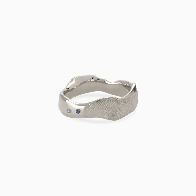 Impression™ Wave Ring | White Gold