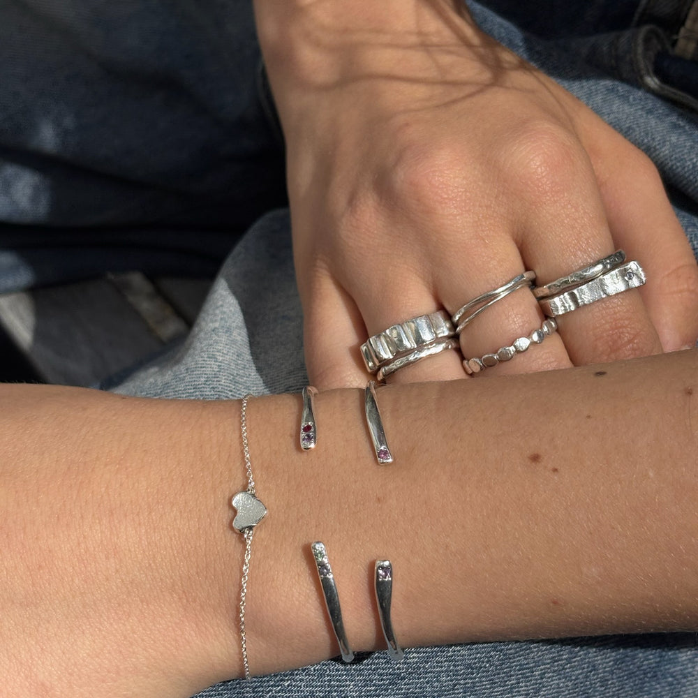 Impression™ Heart Bracelet | White Gold