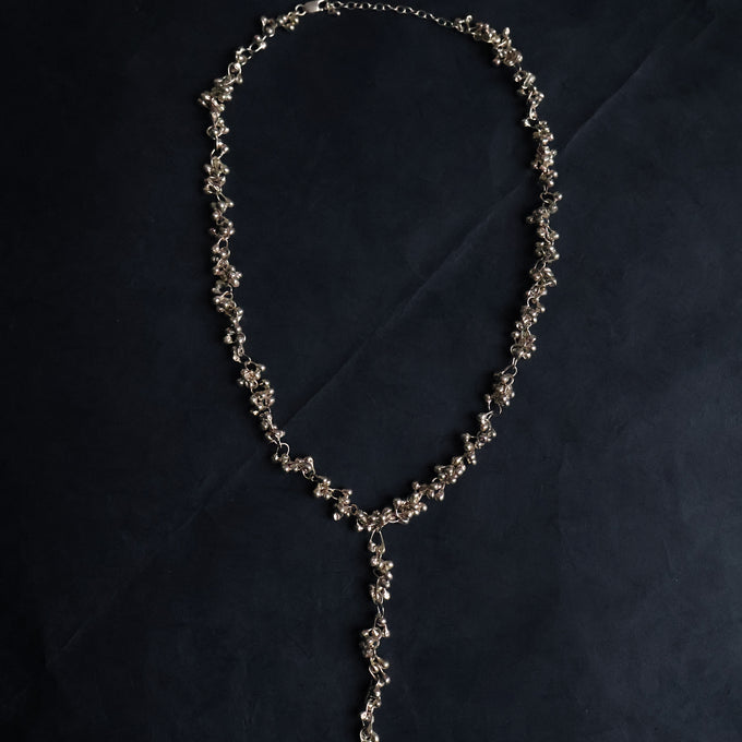 Threaded Chime Necklace | Silver