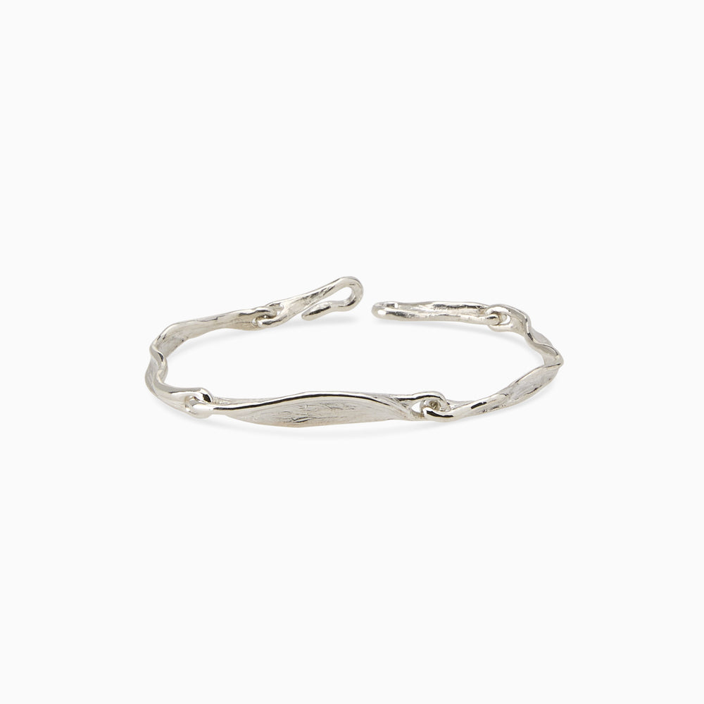 Custom Sculpt Tag Bracelet (Stones & Engraving) | Silver