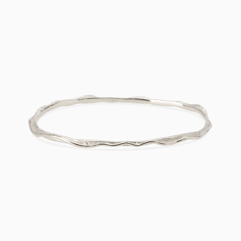Sculpt Bangle | Silver