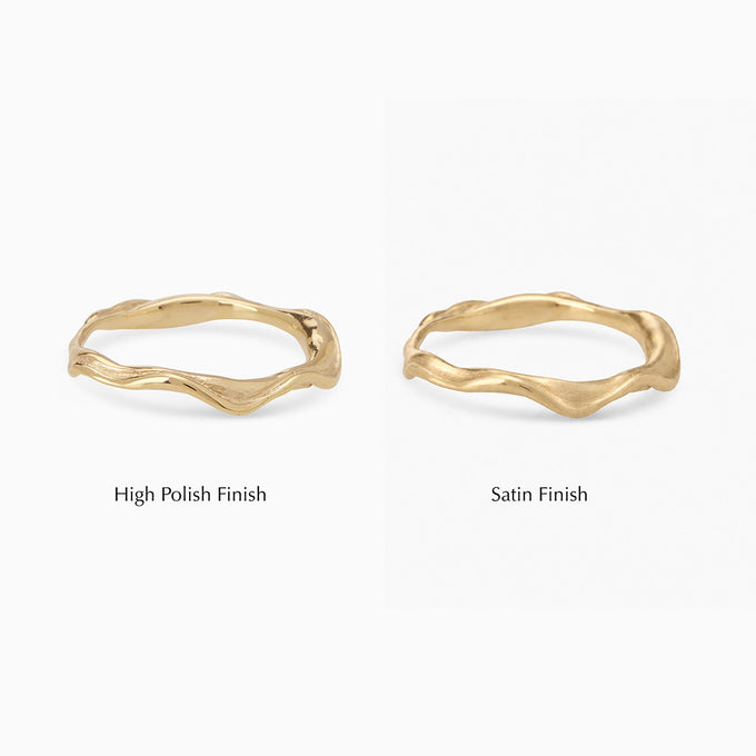 Delicate Sculpt Ring | Yellow Gold
