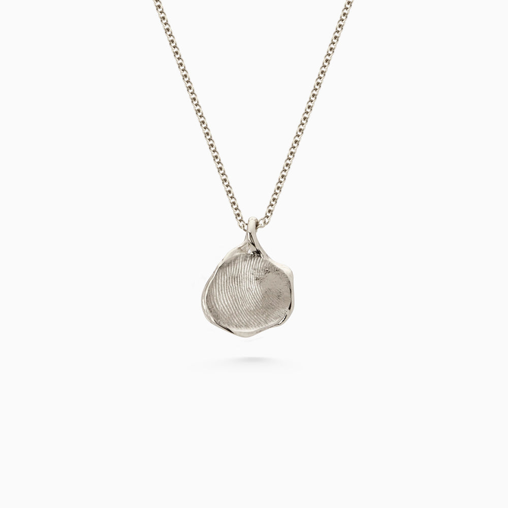 Impression™ Wave Pendant | White Gold