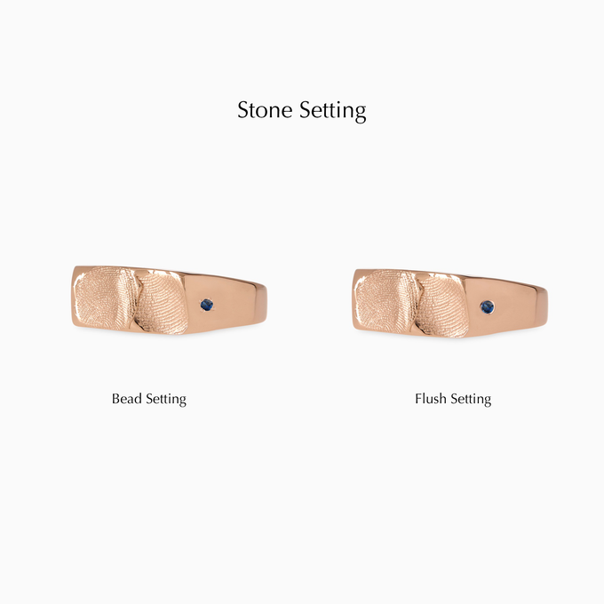 Impression™ Rectangle Signet Ring | Rose Gold