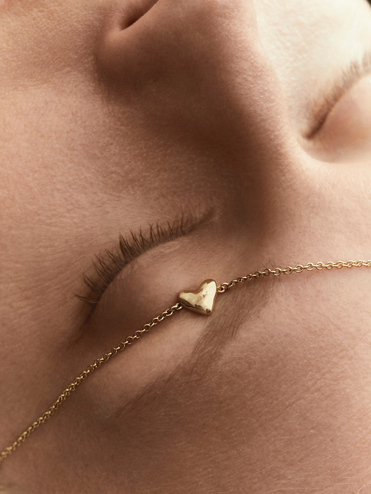 Organic Heart Bracelet | Yellow Gold - Available Now