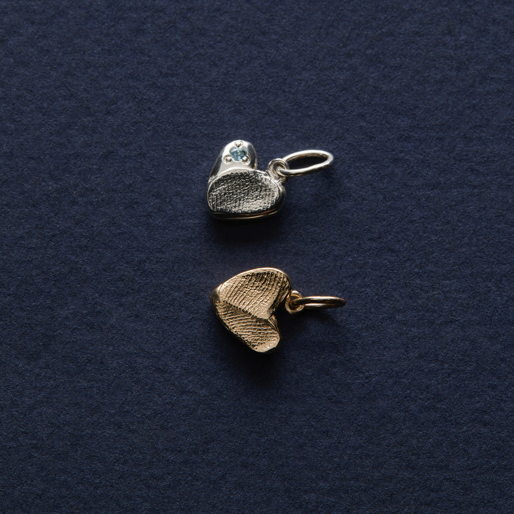 Impression™ Heart Pendant | White Gold