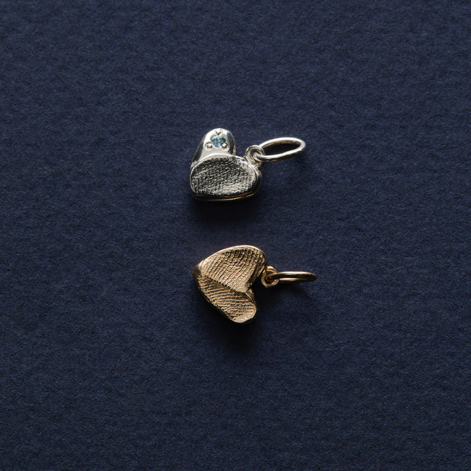 Impression™ Heart Pendant | White Gold