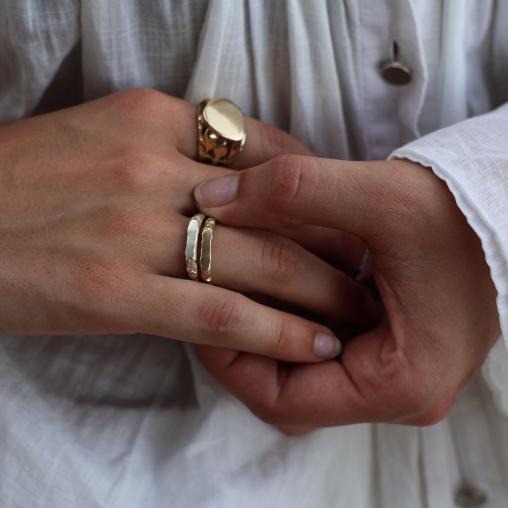 Engraved Kindred Ring | Silver