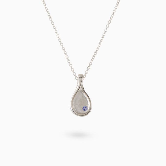 Custom Forma Pendant (Stones & Engraving) | Silver