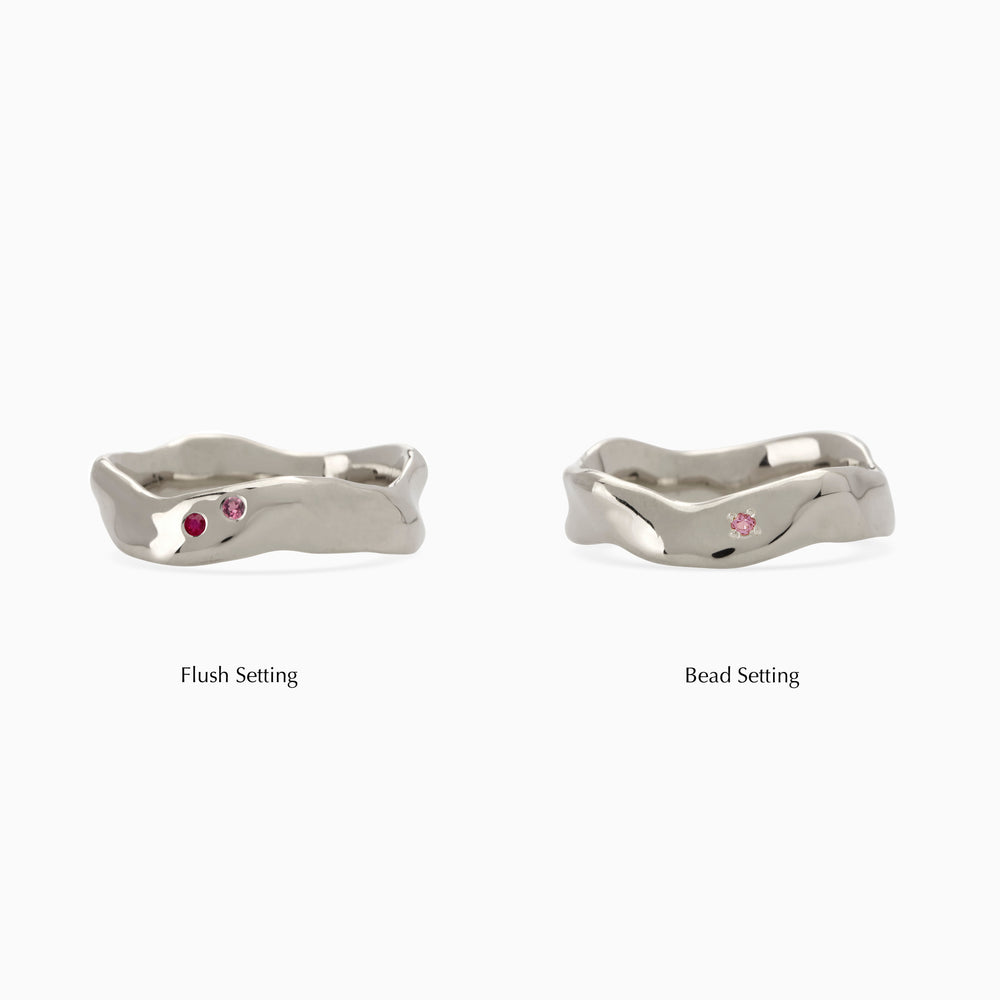 Impression™ Wave Ring | White Gold