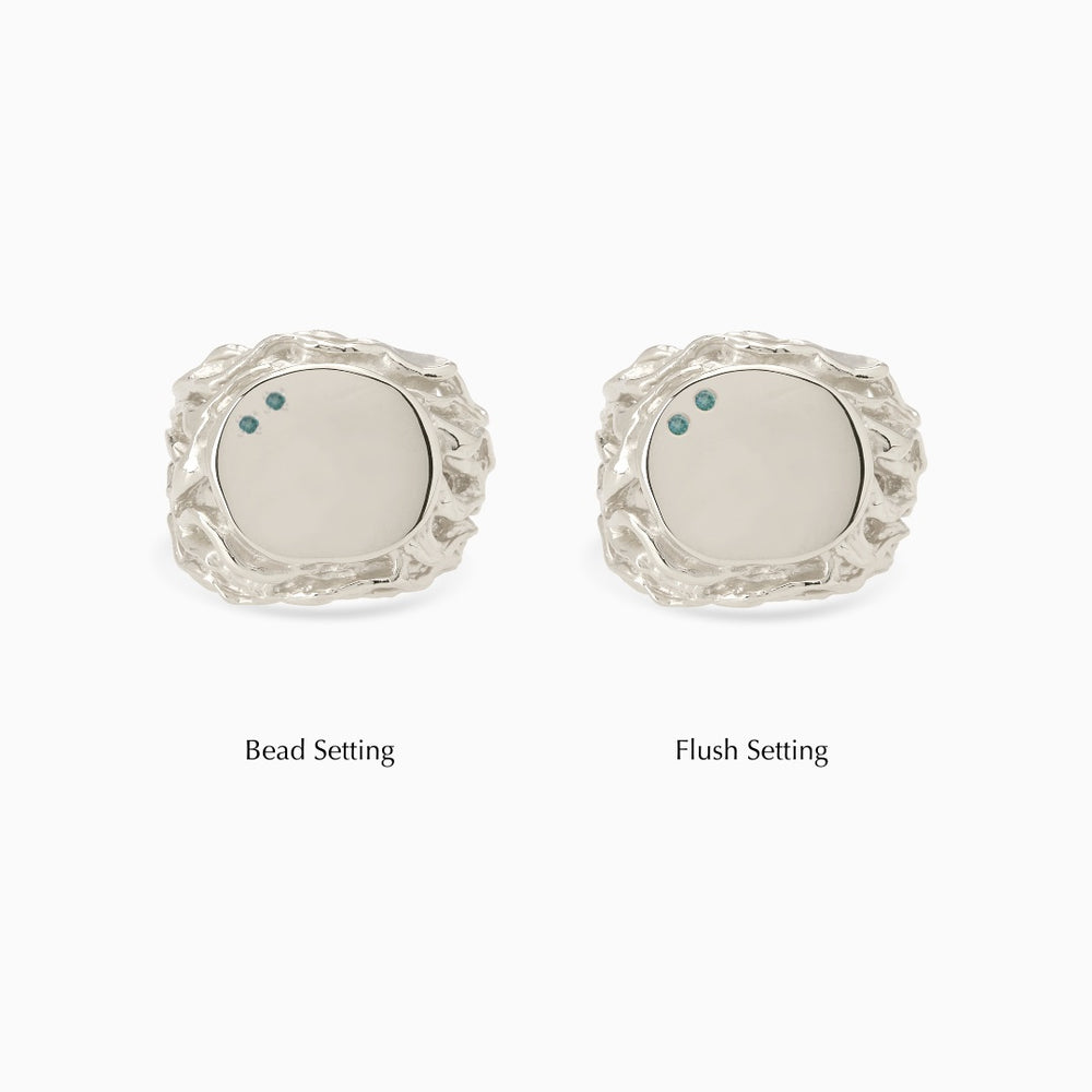 Ivy Stone Signet Ring | Silver