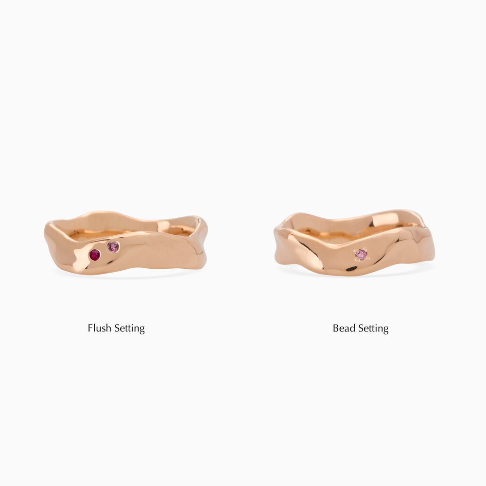 Impression™ Wave Ring | Rose Gold