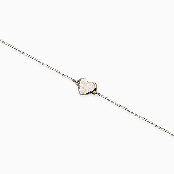 Impression™ Heart Bracelet | White Gold
