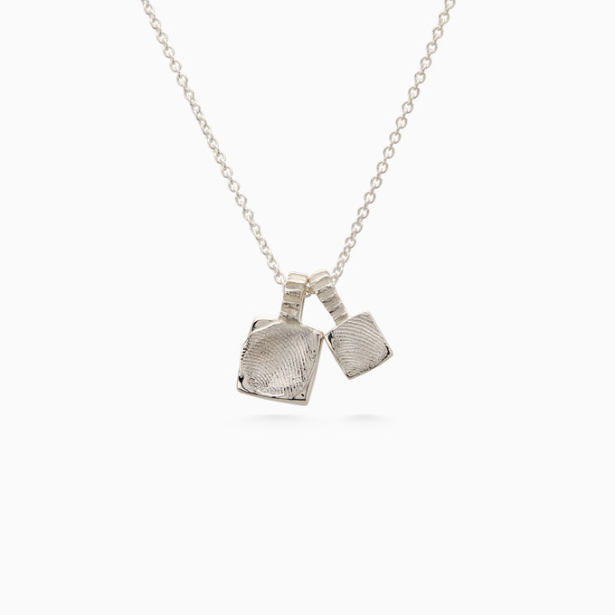 Impression™ Slate Pendant | White Gold