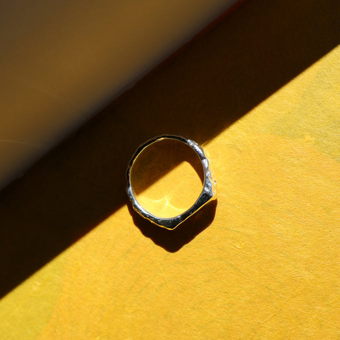 Engraved Mason Ring | Silver