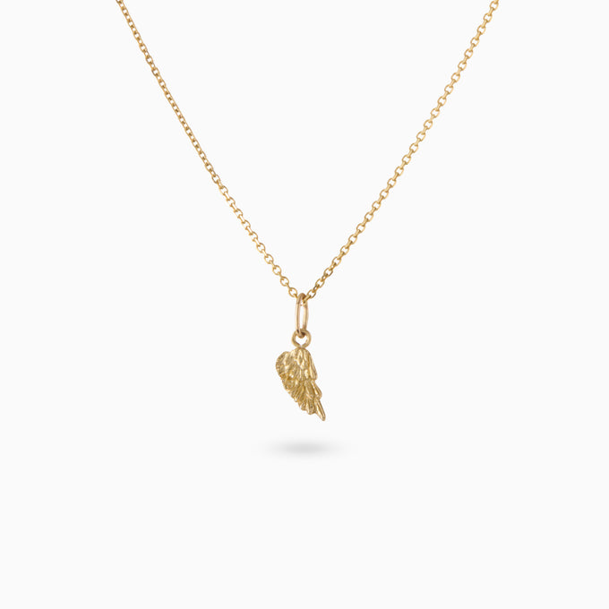 Angel Wing Charm | Yellow Gold