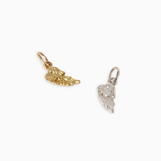 Angel Wing Charm | Yellow Gold