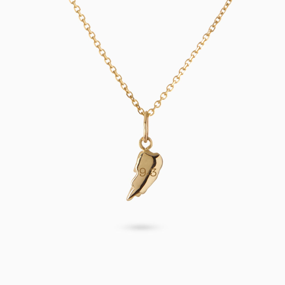 Angel Wing Charm | Yellow Gold
