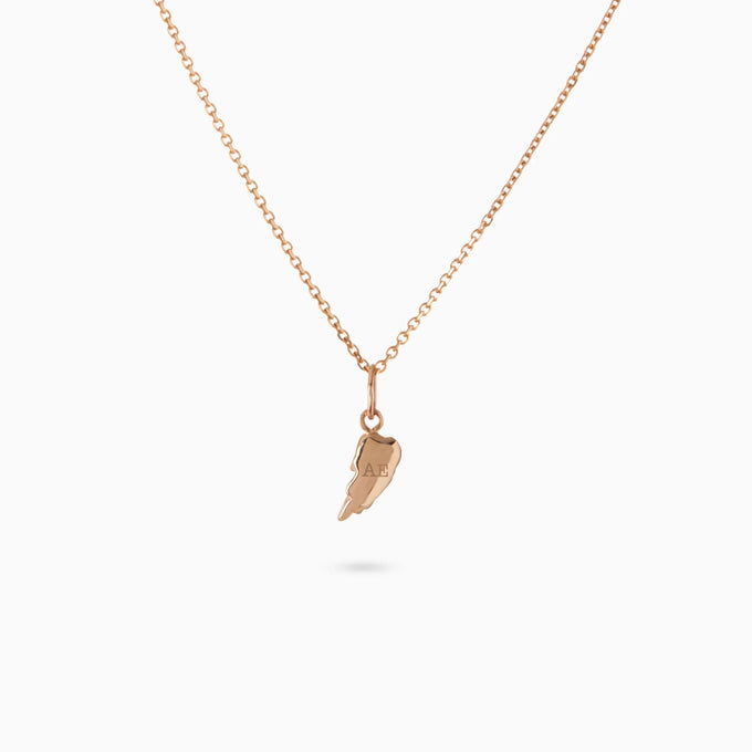 Angel Wing Charm | Rose Gold