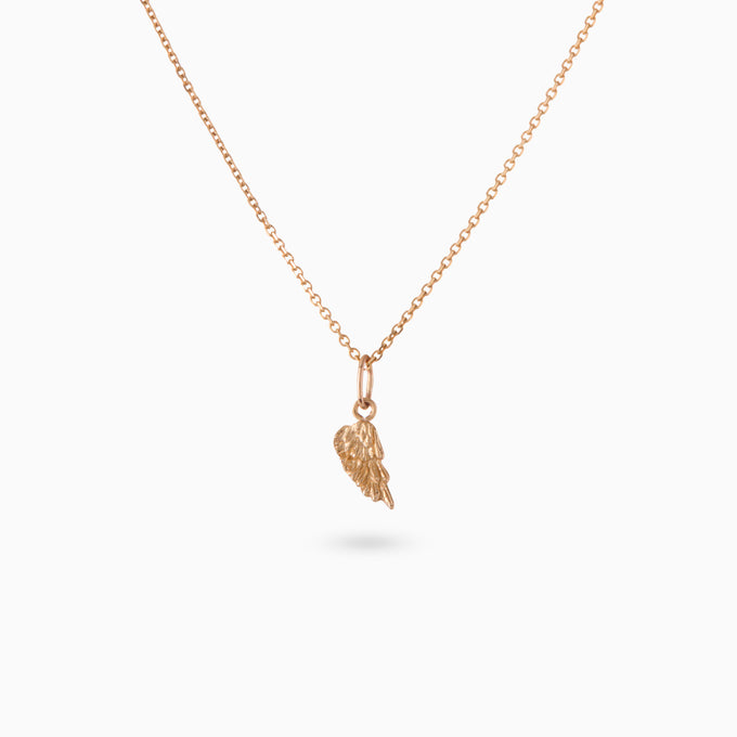 Angel Wing Charm | Rose Gold