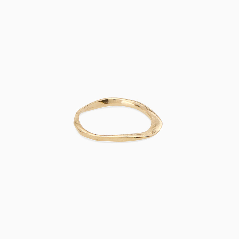 Organic Fine Apex Ring | Solid Gold