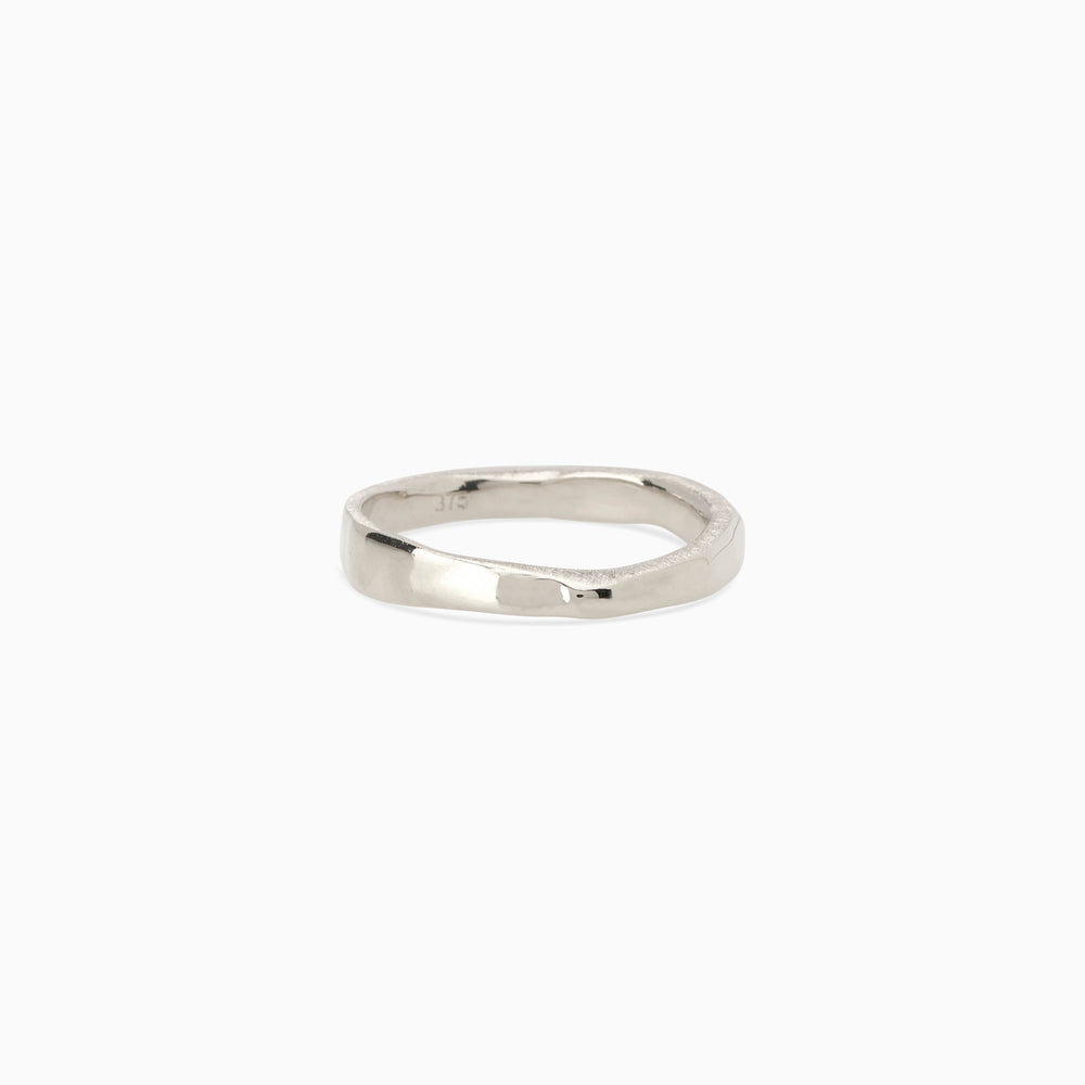 Organic Chunky Apex Ring | Silver