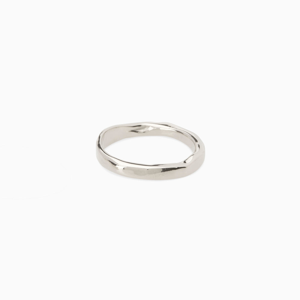 Organic Chunky Apex Ring | Silver