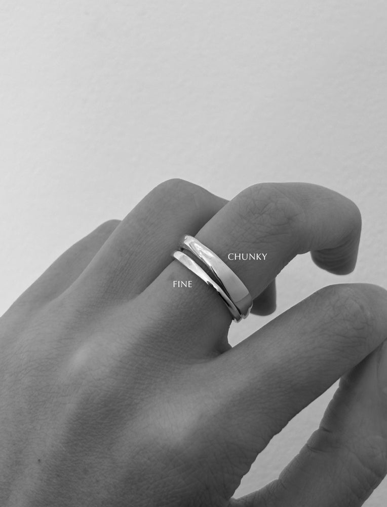 Organic Chunky Apex Ring | Silver