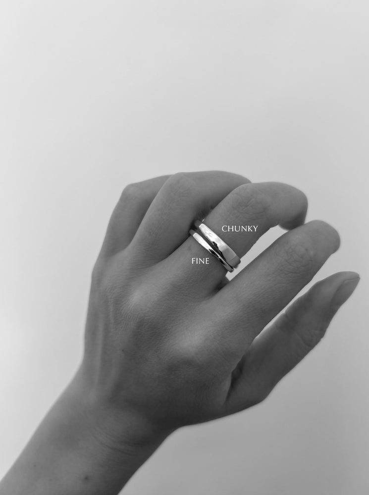 Organic Chunky Apex Ring | Silver