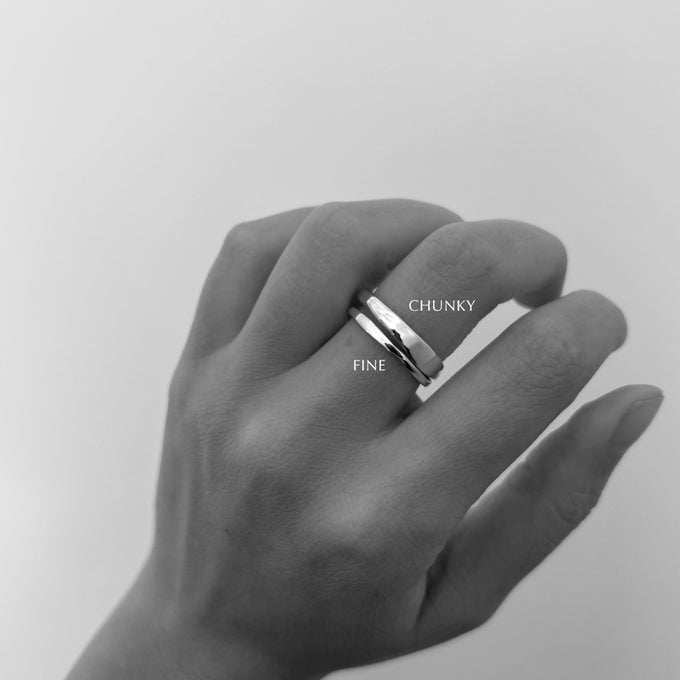 Organic Chunky Apex Ring | Silver
