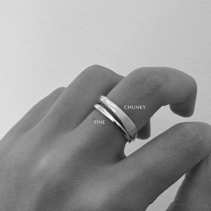 Organic Chunky Apex Ring | Silver