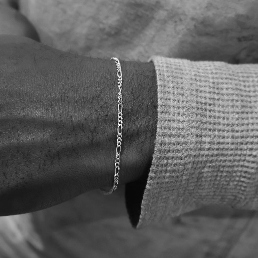 Figaro Chain Bracelet | Yellow Gold
