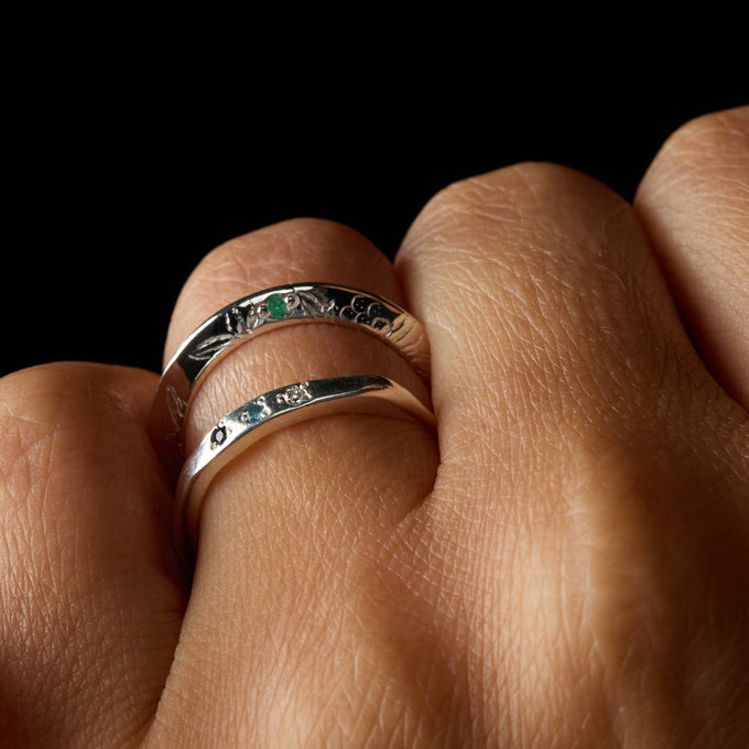 Apex Stone Ring | Silver