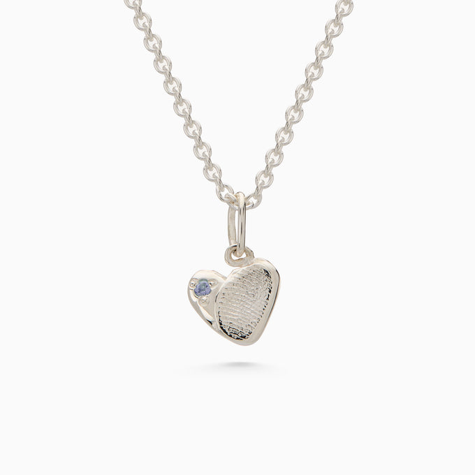 Impression™ Heart Pendant | White Gold