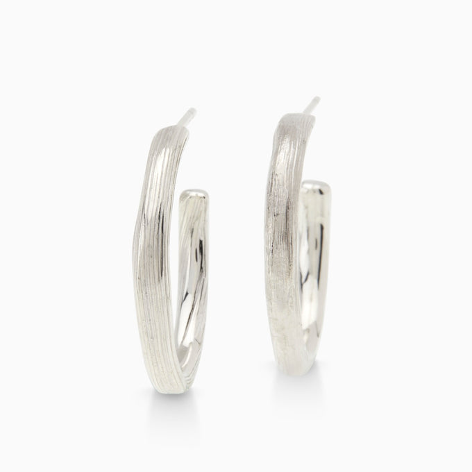 Birch Fine Hoops | Silver