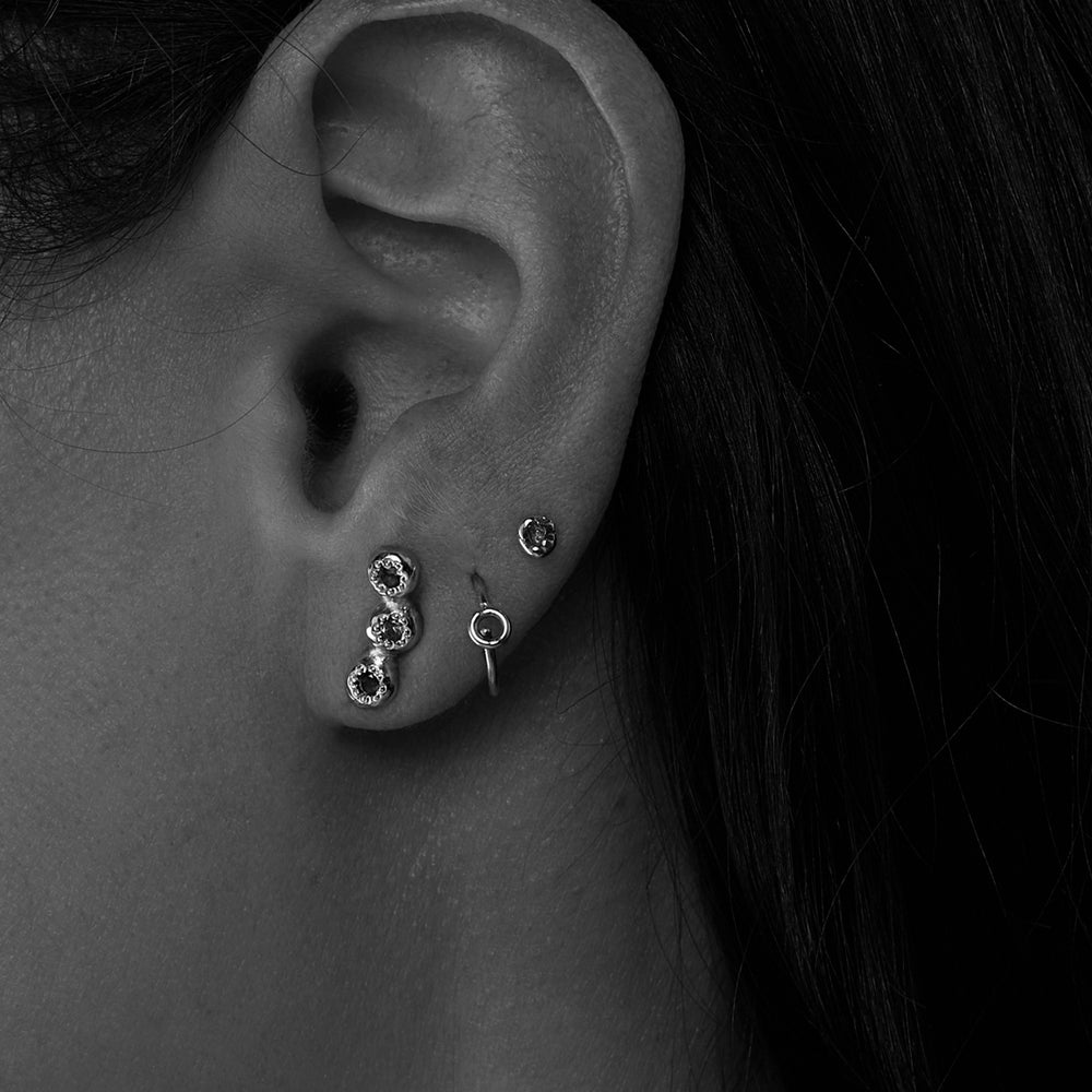 Collective Stone Stud | Silver