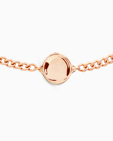 Custom Engraved Charm Bracelet | Rose Gold