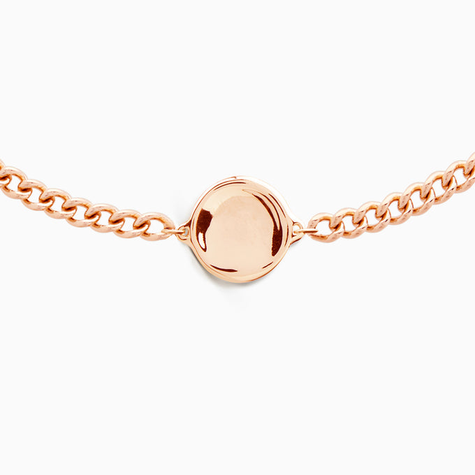 Custom Engraved Charm Bracelet | Rose Gold