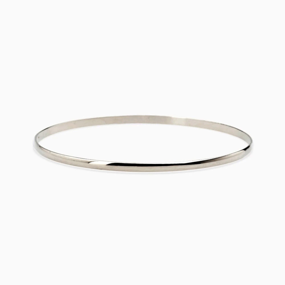 Classic Bangle | White Gold