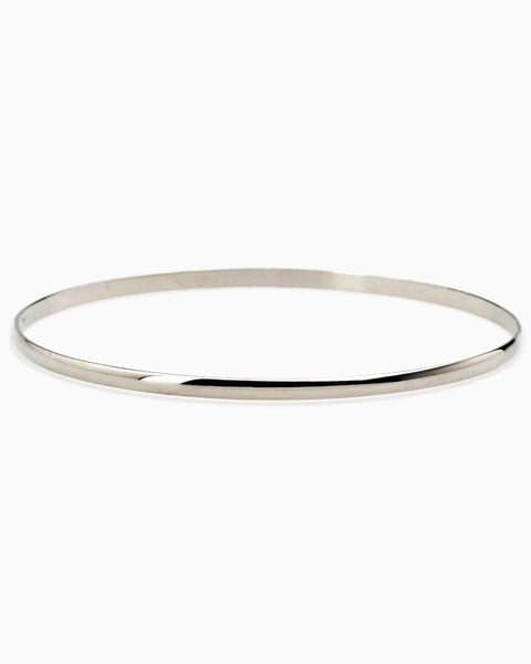 Classic Bangle | White Gold