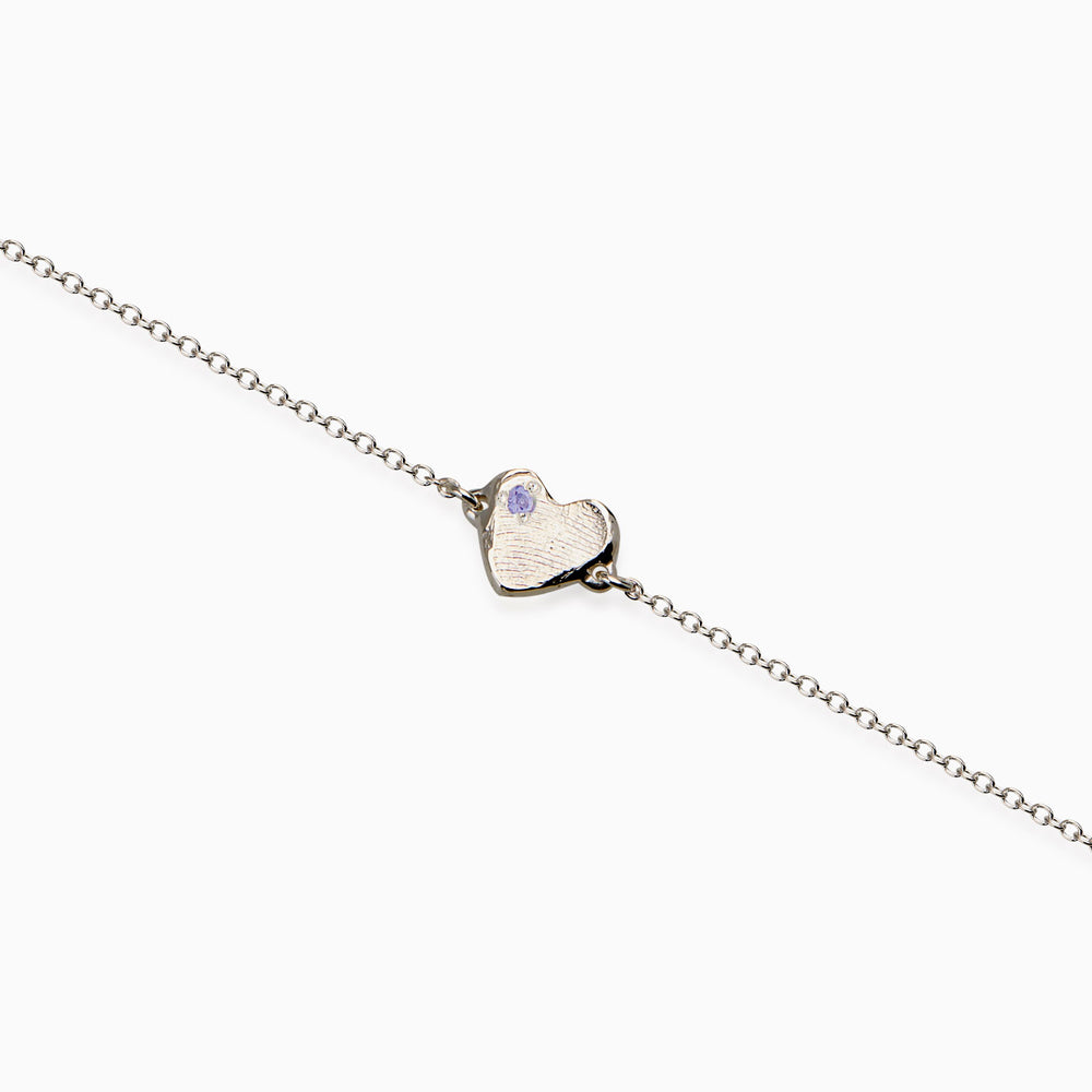 Impression™ Heart Bracelet | White Gold