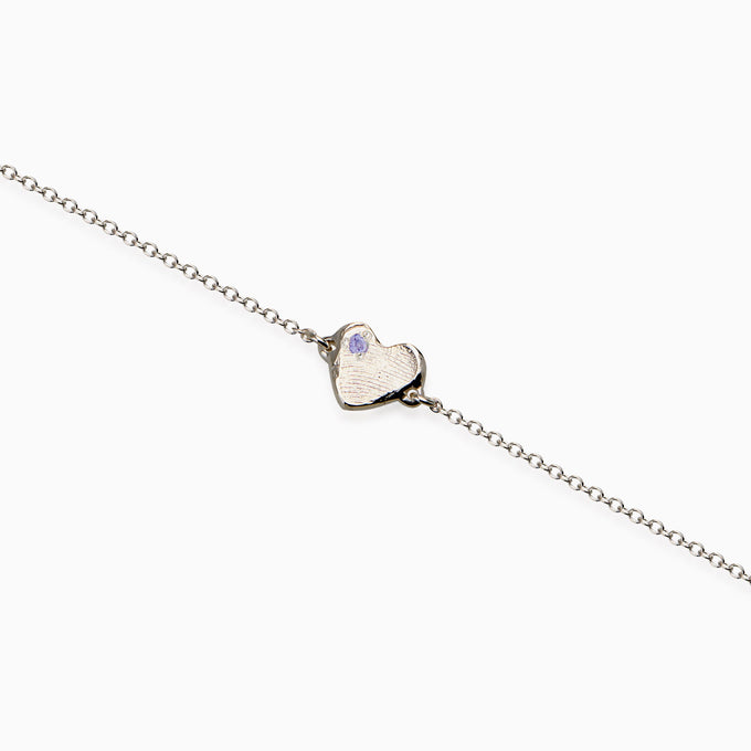 Impression™ Heart Bracelet | White Gold