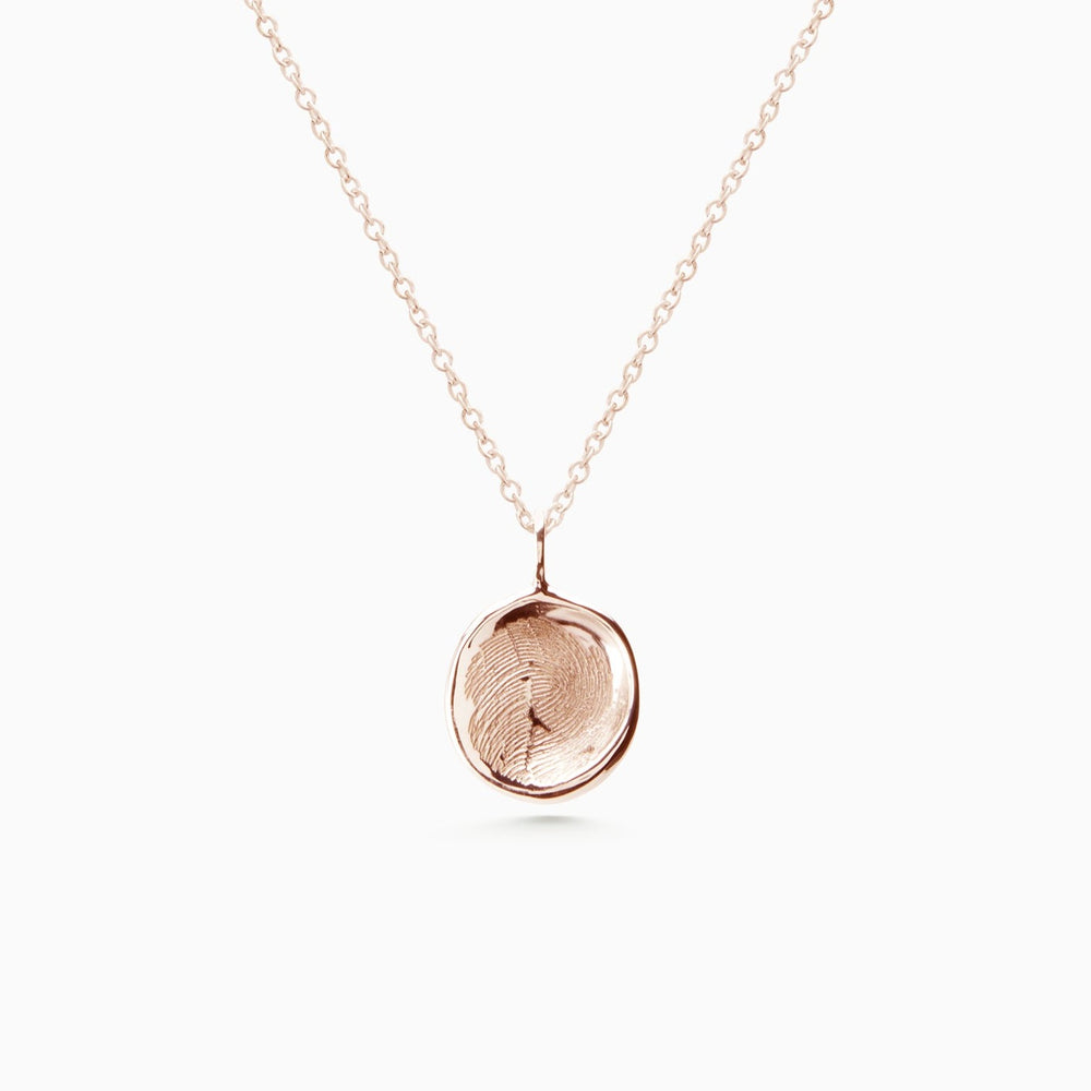 Custom Engraved Pendant | Rose Gold