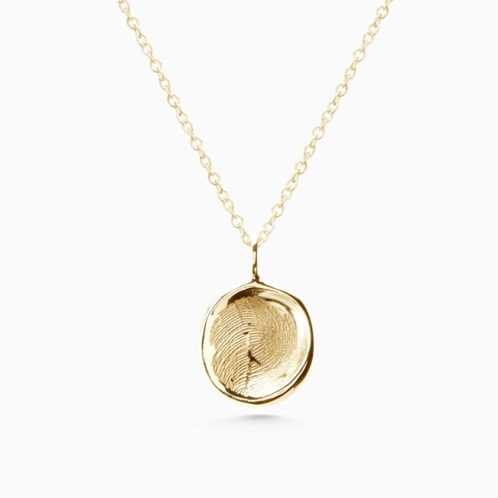 Custom Engraved Pendant | Yellow Gold