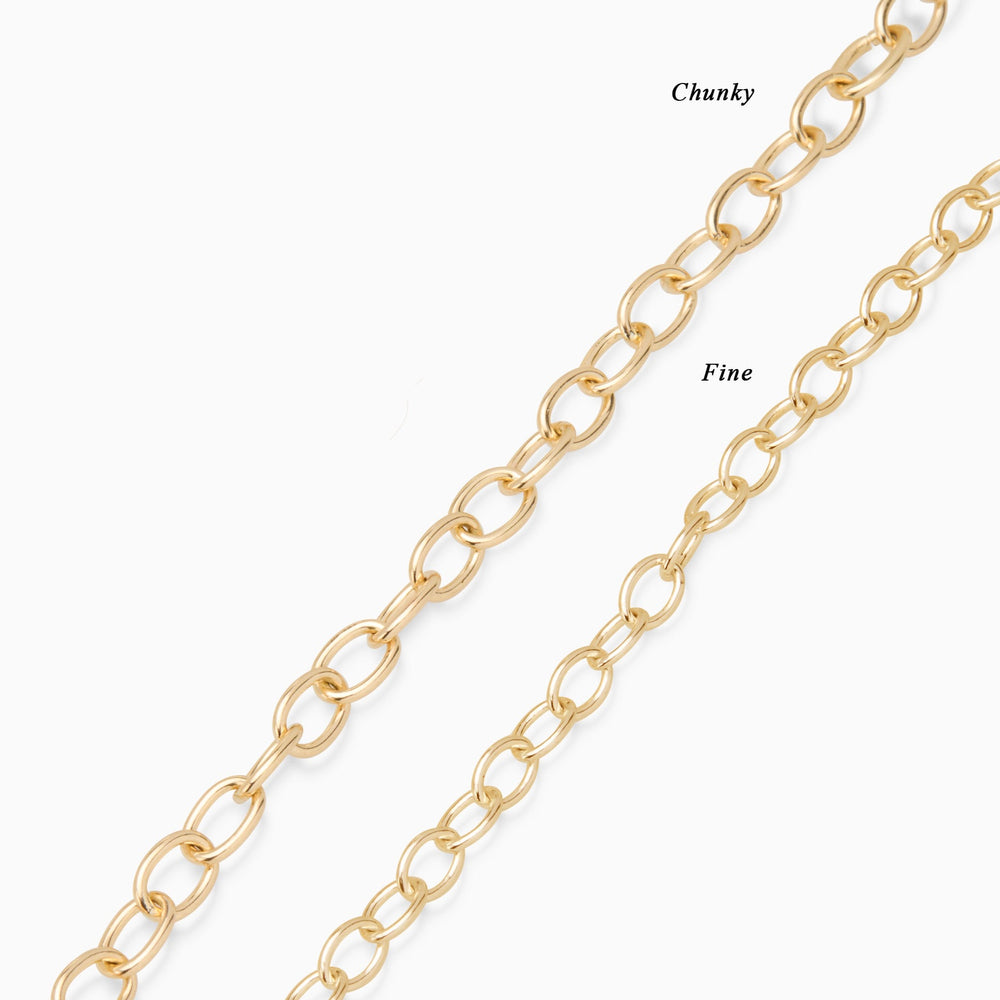 Hinge Link Charm Bracelet | Gold